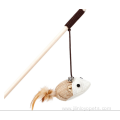 Hemp bait wood bells poles tease cats rat